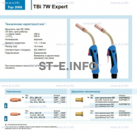 Горелка для полуавтоматической сварки TBi  7W Expert, длина 3 m. - st-e.info - Тольятти
