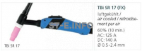 Горелка для аргонодуговой сварки TIG SR-P 17 FX TBi  8 м (газовое охлаждение) - st-e.info - Тольятти
