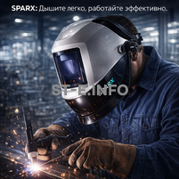 Маска сварщика Sparx с устройством подачи воздуха - st-e.info - Тольятти