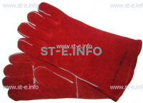 Перчатки-краги сварщика TETU 104 KEVLAR RED - st-e.info - Тольятти
