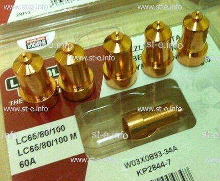 Сопло контактное для плазмотрона LC65/80/100 60A арт. W03X0893-34A - st-e.info - Тольятти