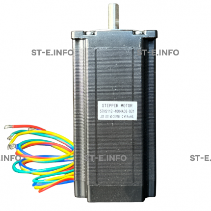 Двухфазный шаговый двигатель 57HS112-4004А08-D21 вал 8,0 мм - st-e.info - Тольятти