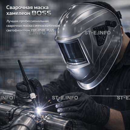 Сварочная маска хамелеон BOSS (YXE-X58E Plus) - st-e.info - Тольятти