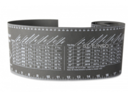 Лента для разметки труб 128mm*4600mm - st-e.info - Тольятти